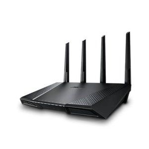 ASUS RT-AC87U AC2400 Dual Band Gigabit WiFi Router, Aiprotection, Adaptive Qos,